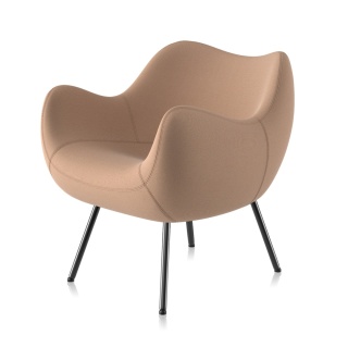 Fotel tapicerowany RM58 SOFT Fame jasny różowy