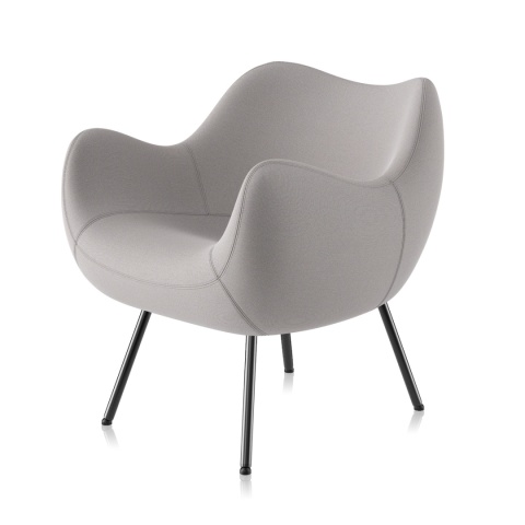 Fotel tapicerowany RM58 SOFT Fame jasny szary