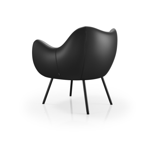 Fotel skórzany RM58 SOFT Gmelich Ascot skóra premium czarny