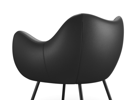 Fotel skórzany RM58 SOFT Gmelich Ascot skóra premium czarny