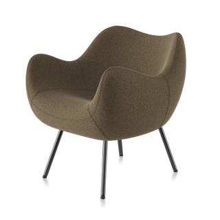 Fotel tapicerowany RM58 SOFT Step Melange brązowy