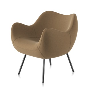 Fotel tapicerowany RM58 SOFT Step brązowy