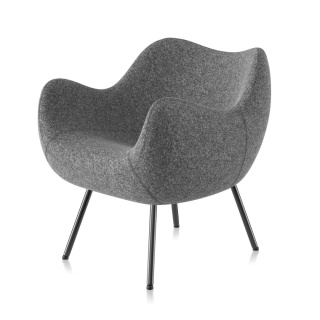 Fotel tapicerowany RM58 SOFT Synergy ciemny szary