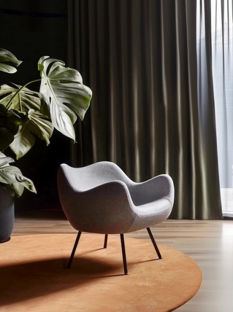 Fotel tapicerowany RM58 SOFT Synergy łososiowy