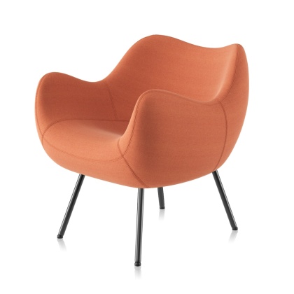 Fotel tapicerowany SOFT SYNERGY RM58 pomarańczowy do salonu lub sypialni