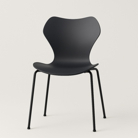 Krzesło KA237 CONTRACT dąb czarny rama czarna