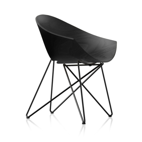 Krzesło RM56 buk czarny rama czarna