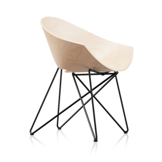 Krzesło RM56 buk naturalny rama czarna