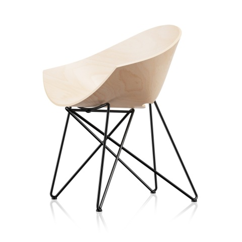 Krzesło RM56 buk naturalny rama czarna
