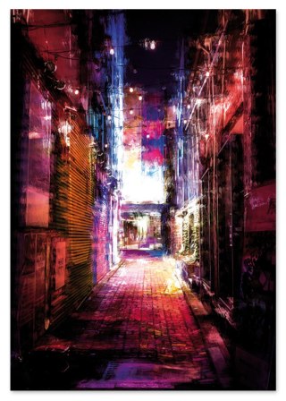 Plakat ABSTRAKCJA CHINA TOWN kolor