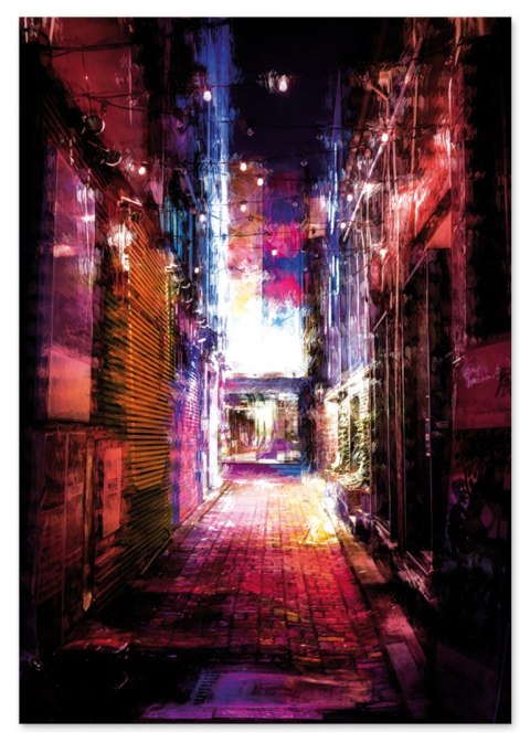 Plakat ABSTRAKCJA CHINA TOWN kolor