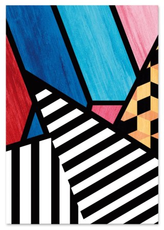 Plakat ABSTRAKCJA GEOMETRIA kolor