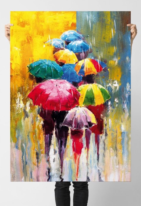 Plakat ABSTRAKCJA KOLOROWE PARASOLE kolor