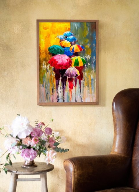 Plakat ABSTRAKCJA KOLOROWE PARASOLE kolor