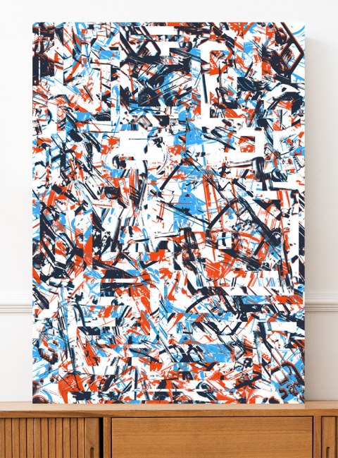 Plakat ABSTRAKCJA LASTRYKO kolor