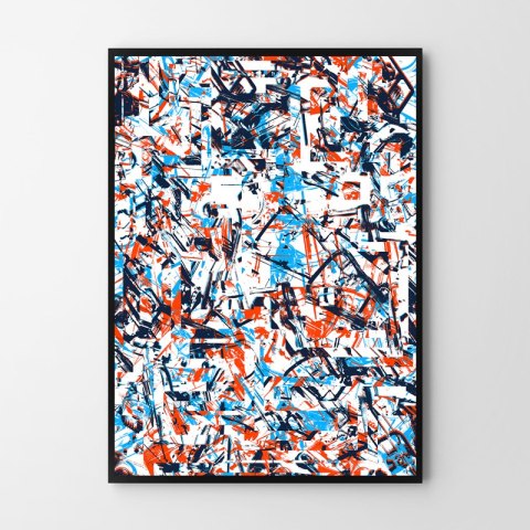 Plakat ABSTRAKCJA LASTRYKO kolor