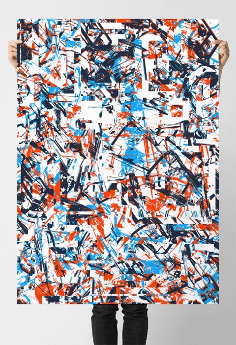 Plakat ABSTRAKCJA LASTRYKO kolor