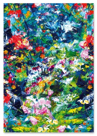 Plakat ABSTRAKCJA MALARSKA abstrakcyjnie kolorowy