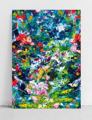 Plakat ABSTRAKCJA MALARSKA abstrakcyjnie kolorowy