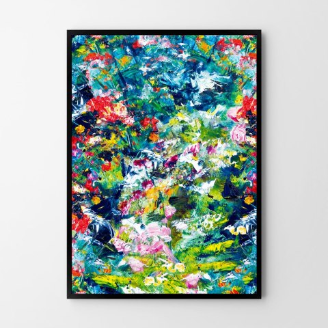 Plakat ABSTRAKCJA MALARSKA kolorowy