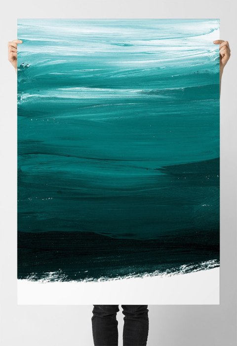 Plakat ABSTRAKCJA MAZY FARBĄ kolor