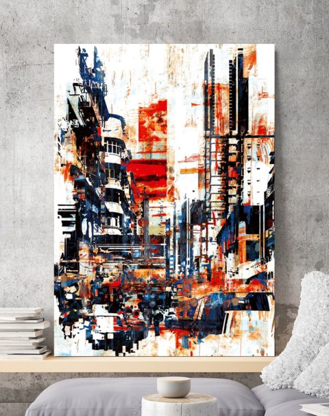 Plakat ABSTRAKCJA MIASTO kolor