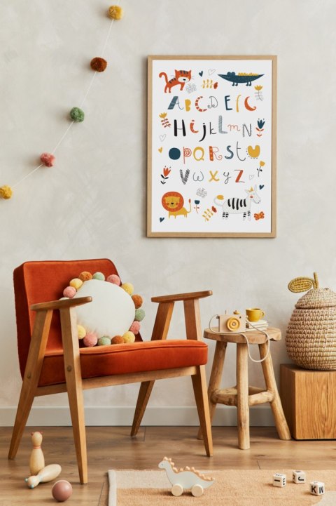 Plakat ALFABET ABECADŁO LITERY kolor