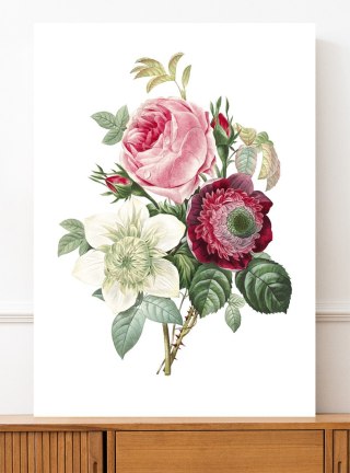 Plakat BUKIET KWIATY VINTAGE kolor