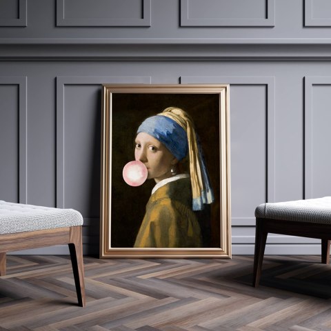 Plakat DZIEWCZYNA Z BALONEM Vermeer kolor