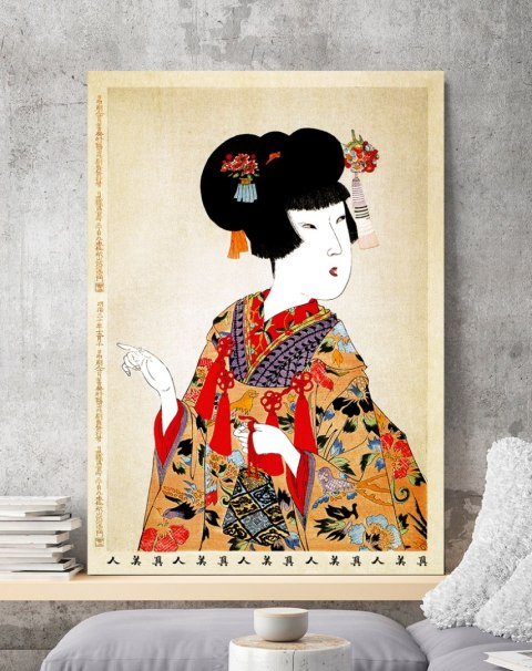 Plakat GEJSZA JAPOŃSKIE OBRAZY kolor