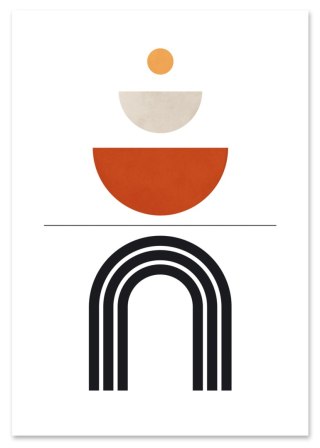 Plakat GEOMETRIA BOHO STYL kolor