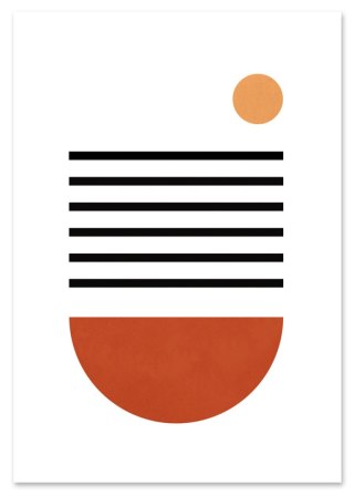 Plakat GEOMETRYCZNY BOHO STYL kolor