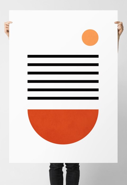 Plakat GEOMETRYCZNY BOHO STYL kolor