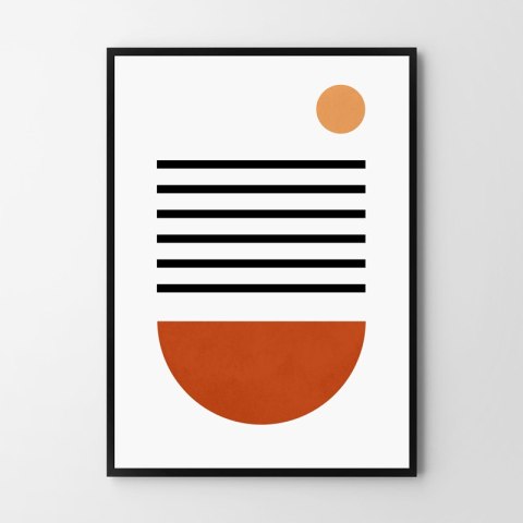 Plakat GEOMETRYCZNY BOHO STYL kolor