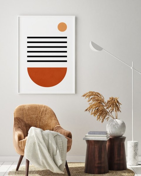 Plakat GEOMETRYCZNY BOHO STYL kolor