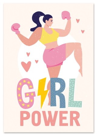 Plakat GIRL POWER kolor
