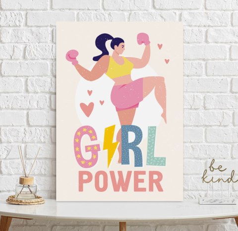 Plakat GIRL POWER kolor