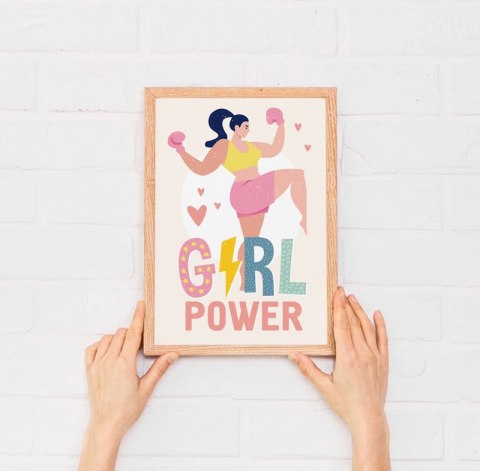 Plakat GIRL POWER kolor