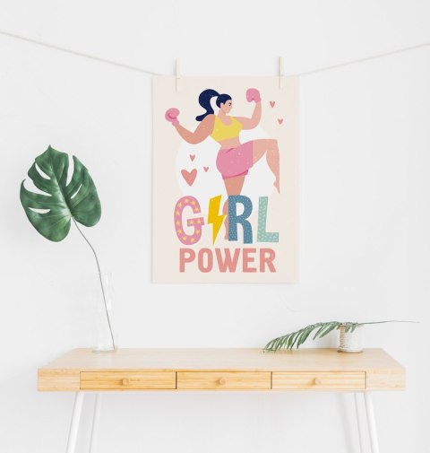 Plakat GIRL POWER kolor