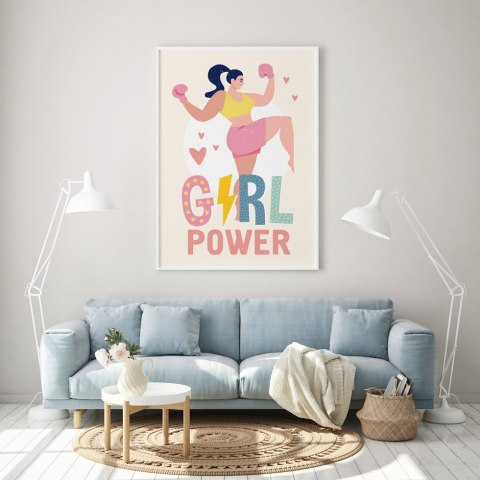 Plakat GIRL POWER kolor