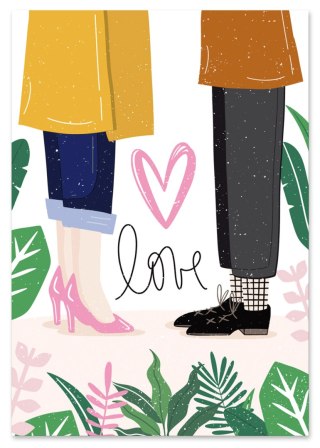 Plakat ILUSTRACJA LOVE kolor