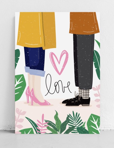 Plakat ILUSTRACJA LOVE kolor