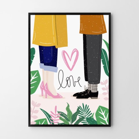 Plakat ILUSTRACJA LOVE kolor