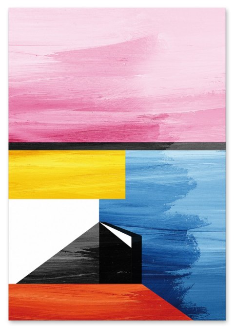 Plakat KOLOROWA ABSTRAKCJA kolor