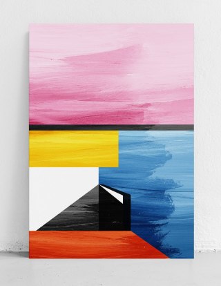 Plakat KOLOROWA ABSTRAKCJA kolor