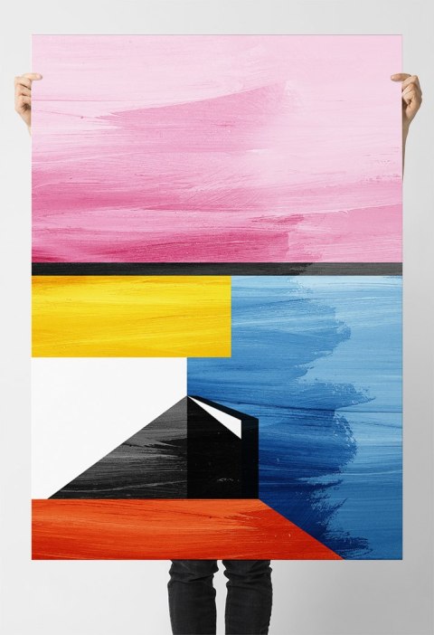 Plakat KOLOROWA ABSTRAKCJA kolor