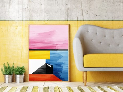 Plakat KOLOROWA ABSTRAKCJA kolor