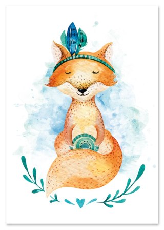 Plakat LISEK LIS AKWARELA kolor