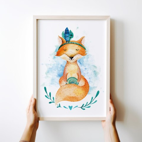 Plakat LISEK LIS AKWARELA kolor