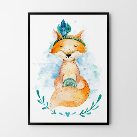 Plakat LISEK LIS AKWARELA kolor